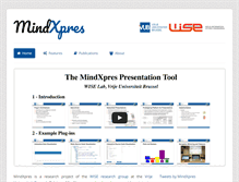 Tablet Screenshot of mindxpres.com